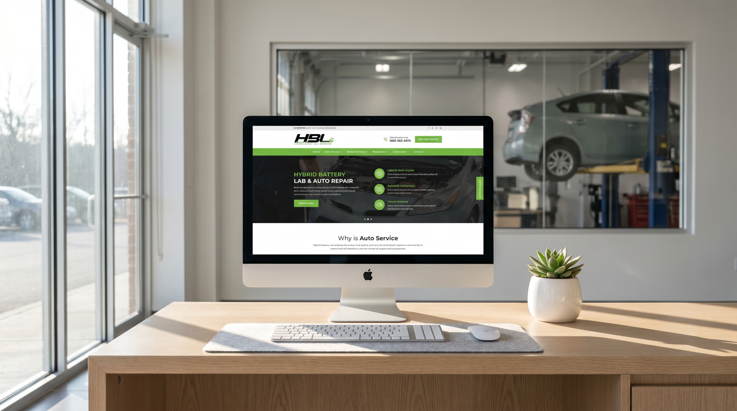 Hybrid Battery Lab Mechanic Working