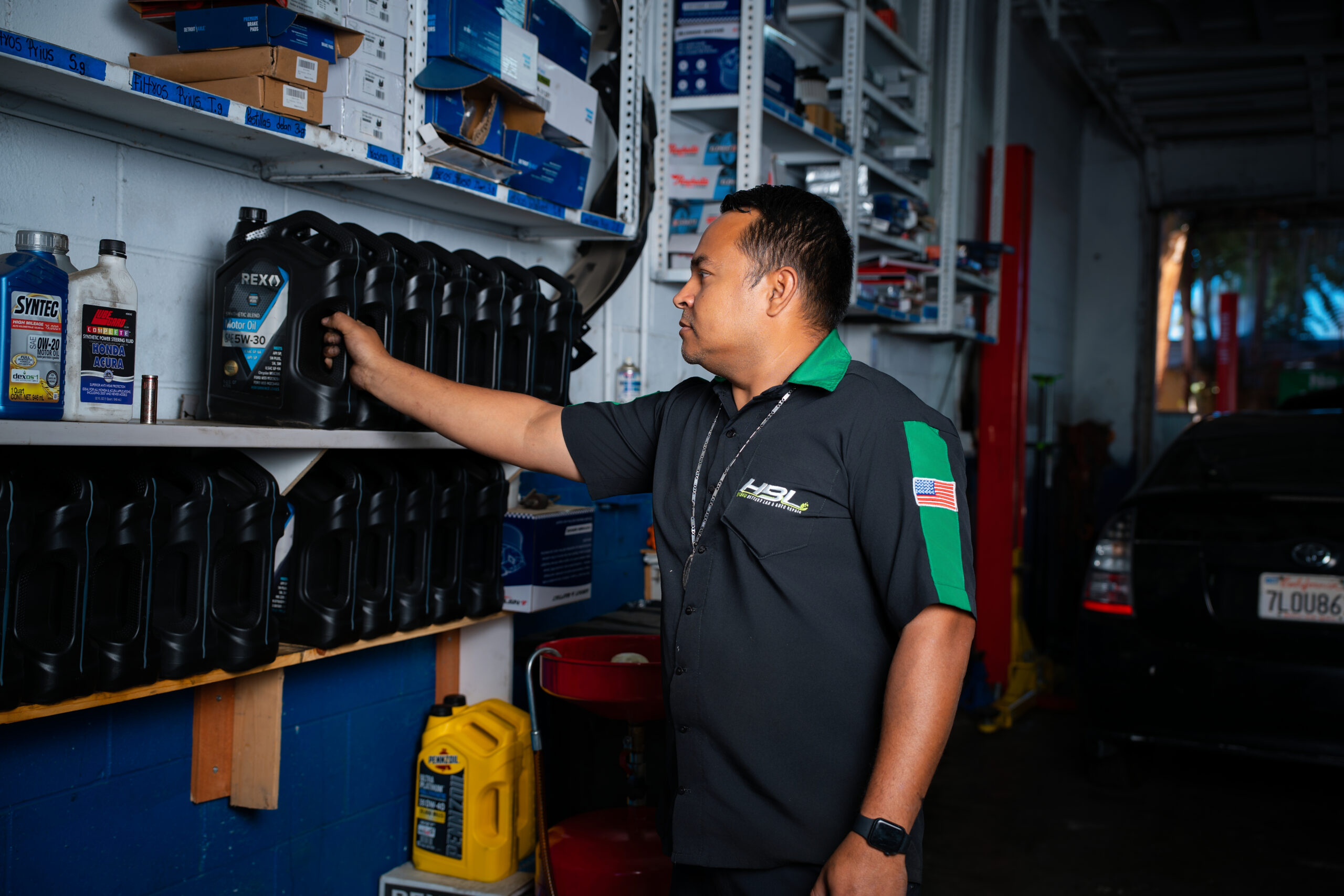 Hybrid Battery Lab Mechanic Working